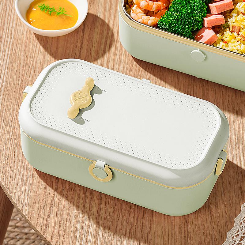 Isolerad elektrisk uppvärmd matlåda för en person