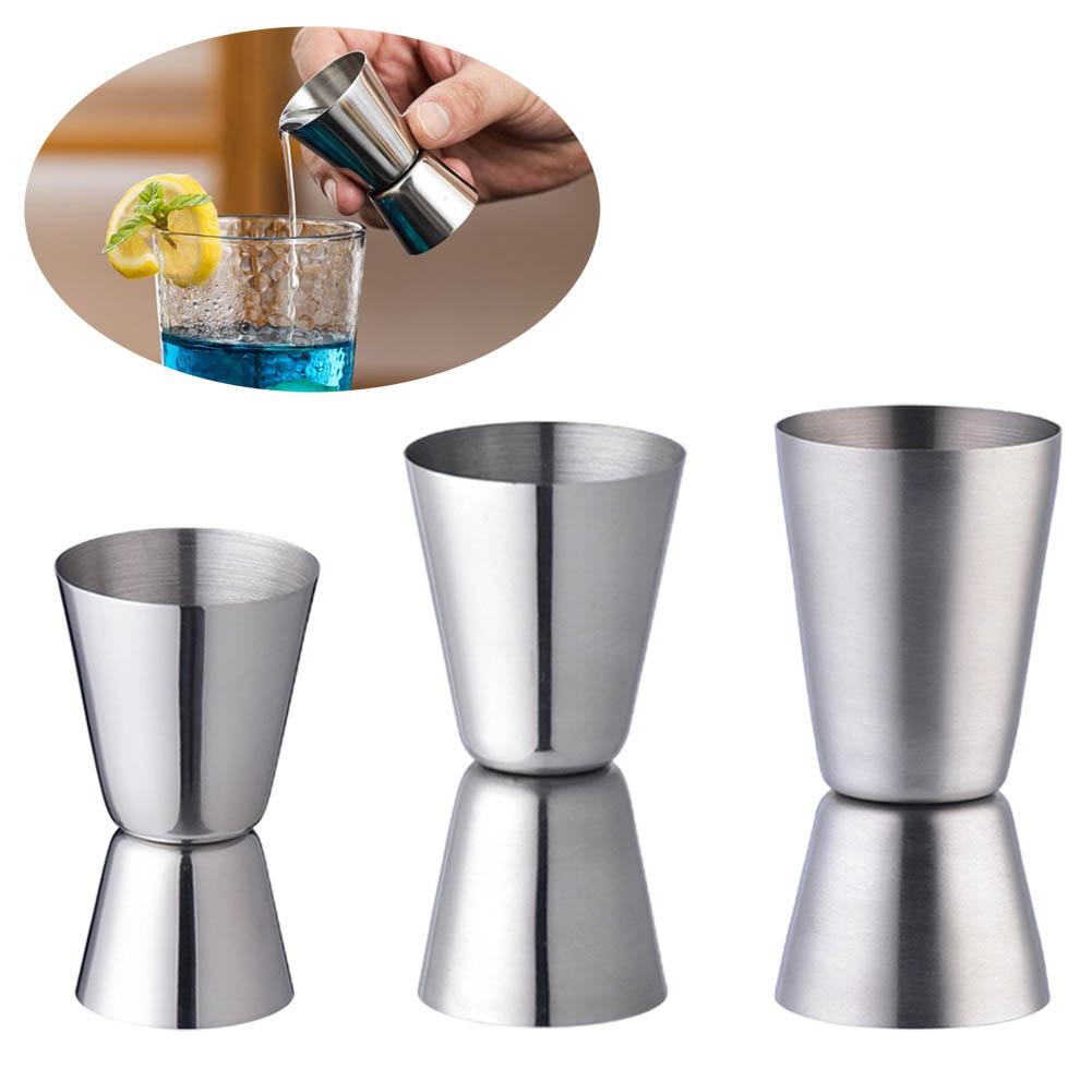 Shaker per cocktail Misurino in acciaio inossidabile argentato