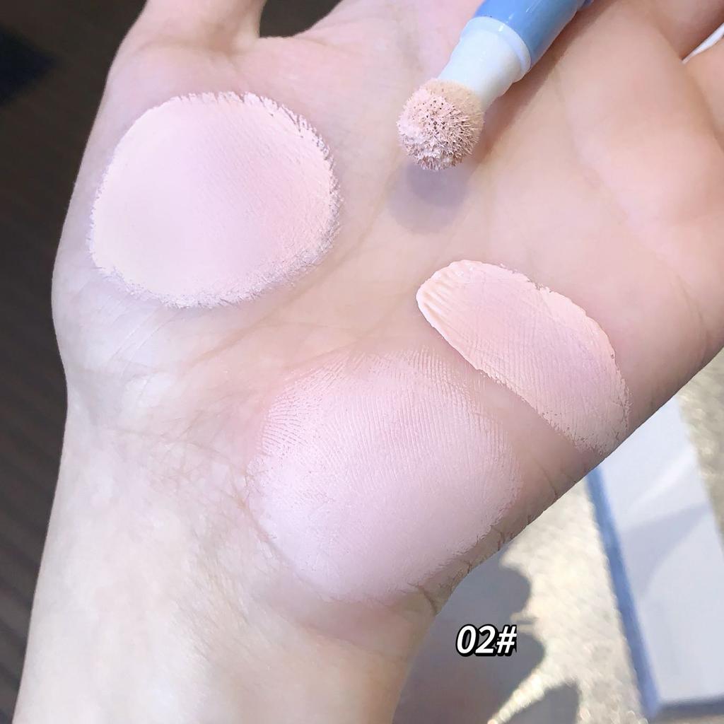 Facial Concealer Liquid Cover Dark Circles Freckles Acne Long Lasting Foundation Makeup Rotating Sponge Tip Applicator