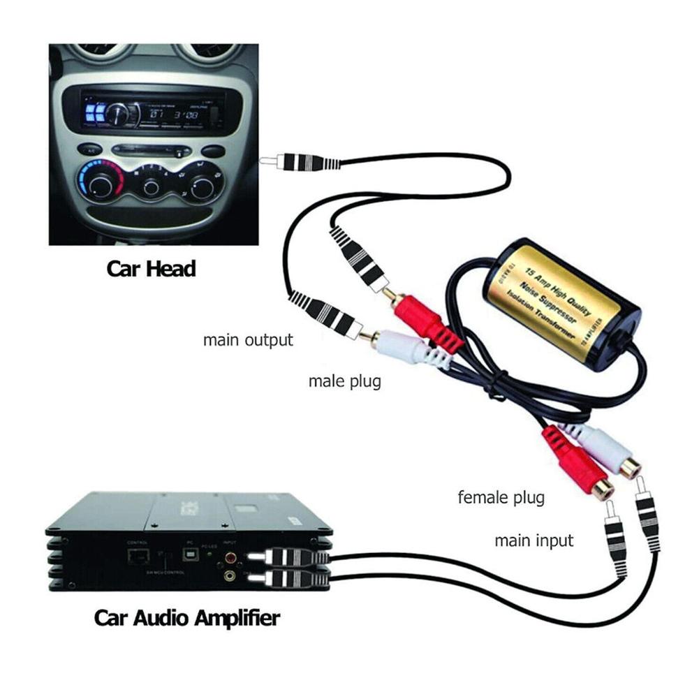 RCA Audio Noise Filter Suppressor Ground Loop Lsolator For Car And Home Stereo Noise Filter Suppressor Ground Loop Lsolator Air Filters 7