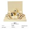 Elegant Tiered Watch Display Stand with Pillow Bag and Metal Tray for Photography