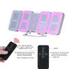 Digital Table Clock Time Alarm Clock LED Wall Clock With 115 Colors Remote Control Digital Watch Night Light Magic Desktop