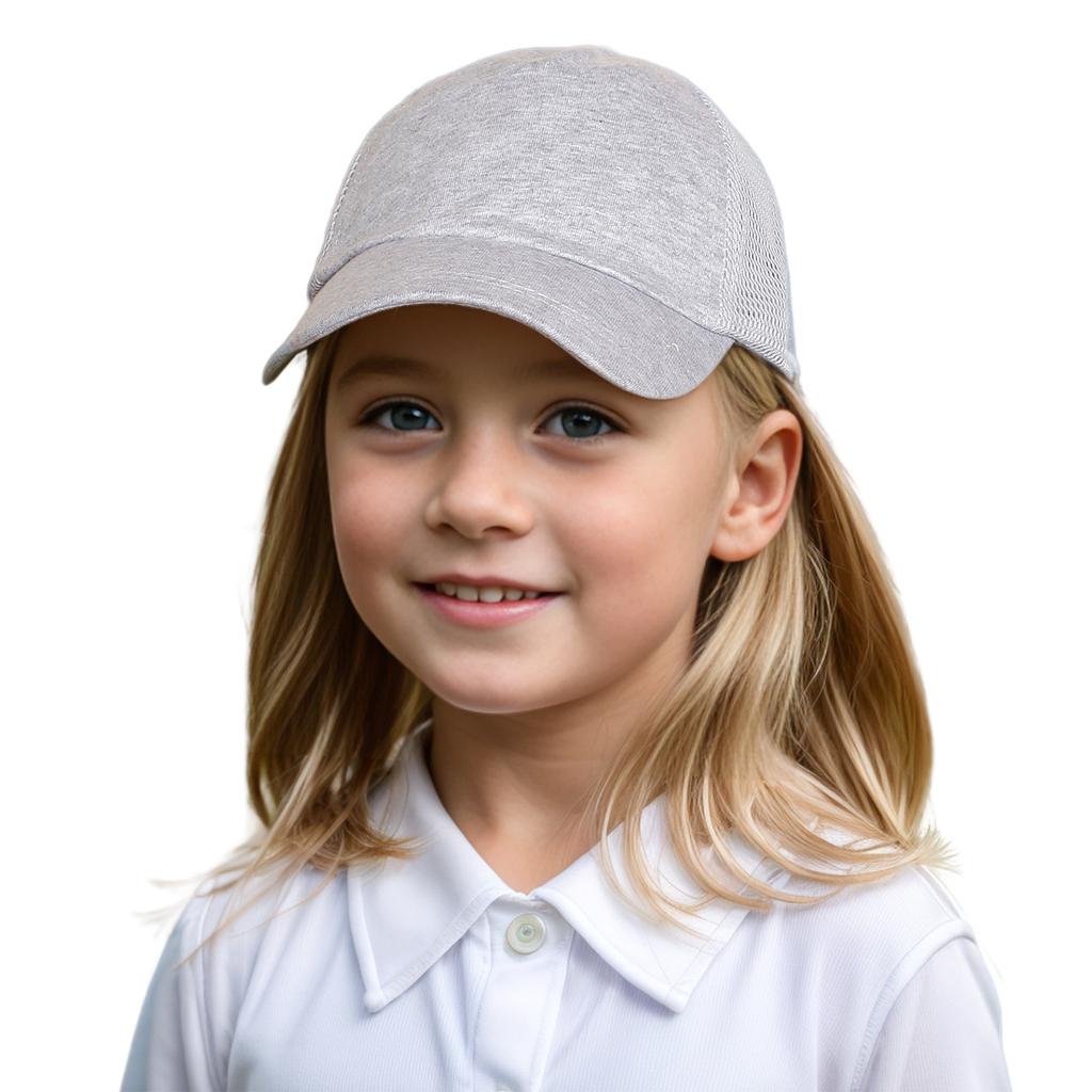 Kids' Baseball Caps Summer Boys' and Girls' Solid Color Sun Block Visor Outdoor Casual Cap Net Cap