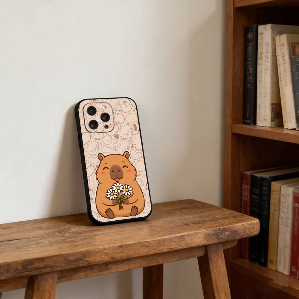Capibara Phone Case For iPhone17,16,15,14,13,12,11 Plus,Pro Magnetic For Magsafe Wireless Charging