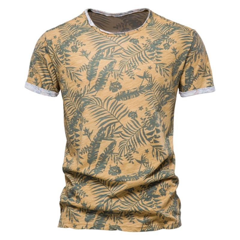 Hawaiian Plant Tropical Jungle 3D Print Casual T-shirt For Men And Women Daily Slim Loose Crew Neck Short Sleeve Summer Top New