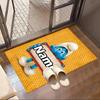 Custom Name Personalized Blue Smurfs Print Carpet, Versatile Home Decor Rug, for Playroom, Apartment, Balcony, Entryway, Hallway Gift