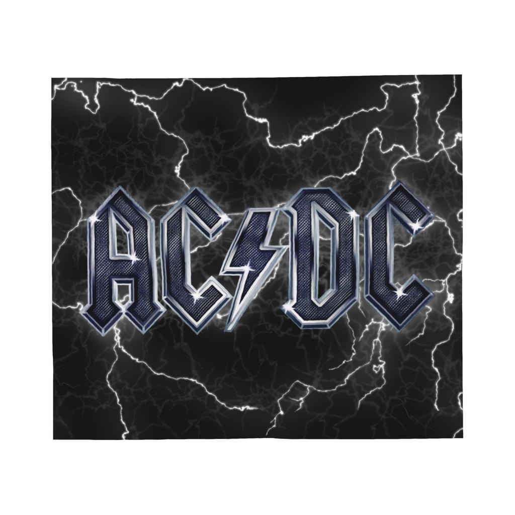 AC DC Heavy Metal Band Blankets Flannel Autumn/Winter  Portable Lightweight Throw Blankets for Sofa Car Bedspread