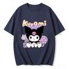 new Summer Cute Kuromi TShirts Soft Cotton Short Sleeve Tees for Parents Kids Breathable Casual Daily Outfit Tops