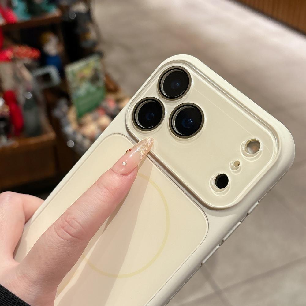 Matte for Magsafe Camera Film Case for iPhone 15 16 Pro Max 13 14 Instantly Change To 17 Pro Max Liquid Silicone Cover