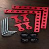 90 Degree Right Angle Clamps Aluminum Alloy 5.5 Inches Positioning Squares L Type Design 140mm X 140mm L Shaped Carpenter Clamp