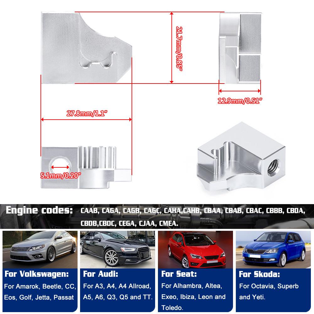 Volkswagen Hliníkový sací manifold opravná konzole P2015 03L129711AG