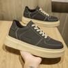 Fashion Men Casual Leather Shoes Fashion Designer Men Height Increasing Loafers Luxury Comfortable Breathable Sneakers Zapatos De Hombre
