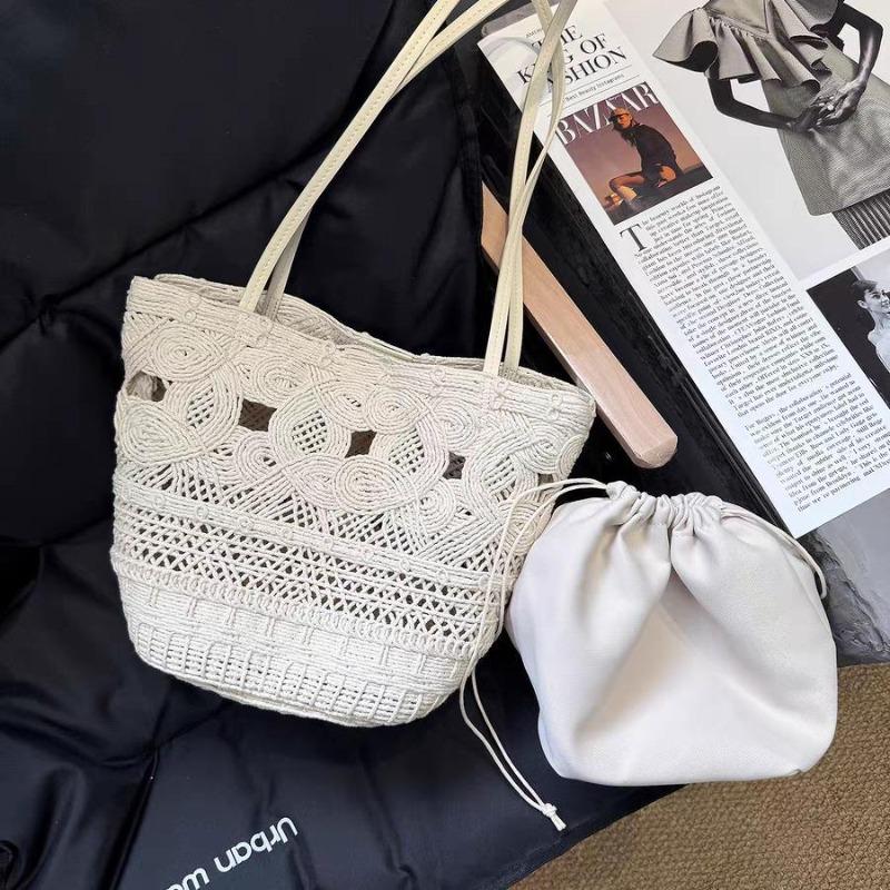 Spring and Summer New Hand-woven Hollow Out Simple Minimalist Niche Design Light Luxury High-end Shoulder Bag