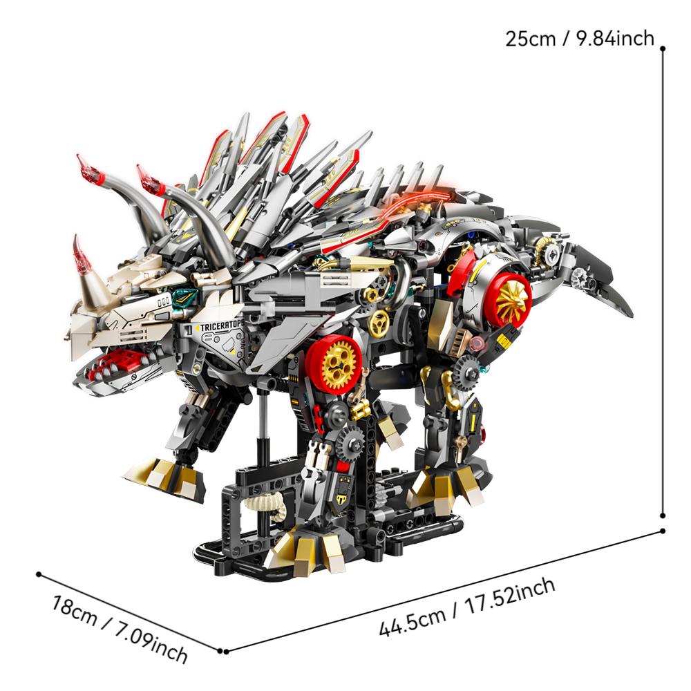 High-Quality 1168Pcs High-Quality Mechanical High-Quality Triceratops High-Quality Dinosaur High-Quality Building High-Quality Blocks High-Quality