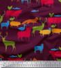 Soimoi Japan Crepe Satin Fabric Birds & Animals Hand Drawn Print Fabric by Metre 42 Inch