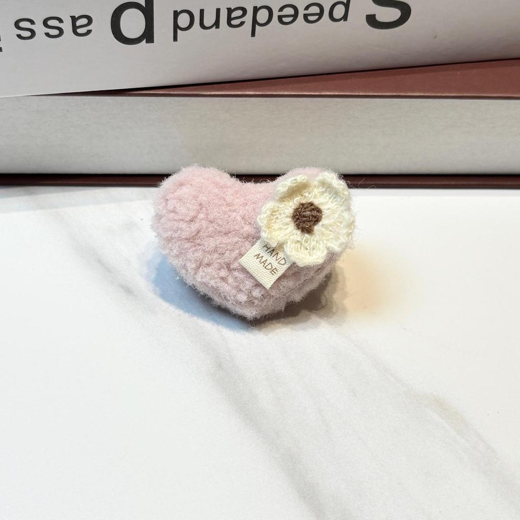 Korean Style Cute Big Ear Rabbit & Bear Plush Cartoon Brooch Hair Accessories for Autumn/Winter