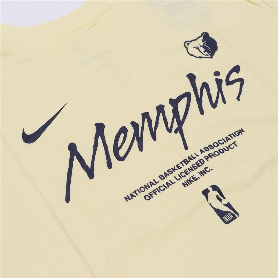 Nike X NBA Collaboration Letter Print Crew Neck Short Sleeve Basketball Shirt Men Tops Plaster FN8620-744