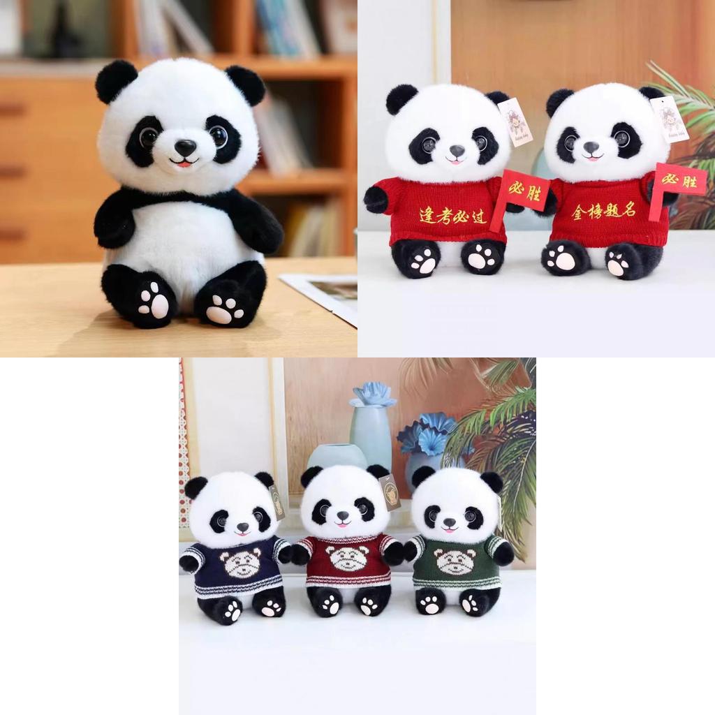 Charmantes 8-Zoll Realistisches Panda Plüschtier Perfektes Kindertagsgeschenk Souvenir