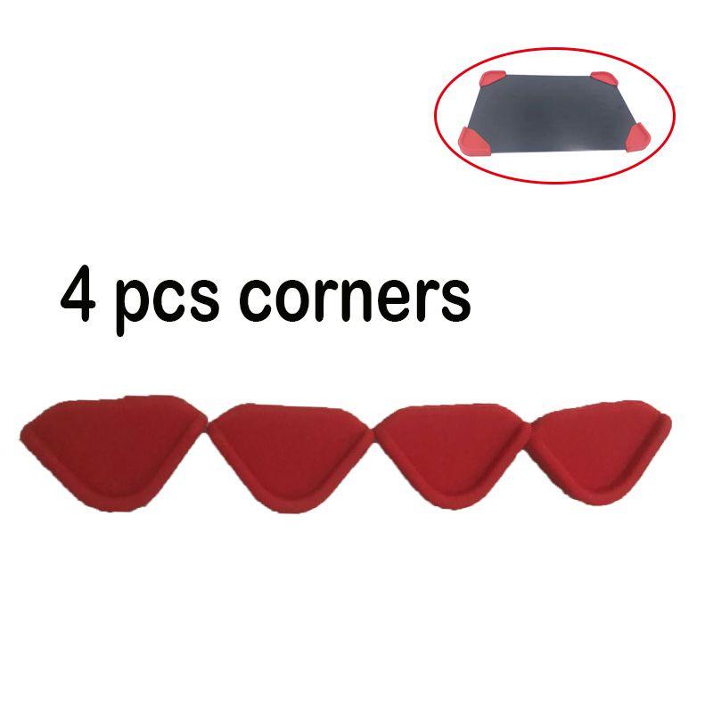 

Поддон для разморозки Быстрая Разморозка Замороженных Продуктов Мяса Фруктов Тарелка-Доска для Быстрой Разморозки Кухня 4pcs Red Corners