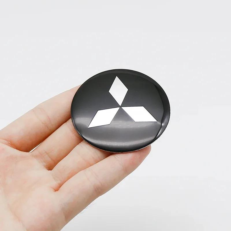 4Pcs Car Wheel Center Hub Cap Rim Cover Stickers Accessories For Mitsubishi Ralliart Mirage Outlander Xl Galant Space Star L200 wszm26