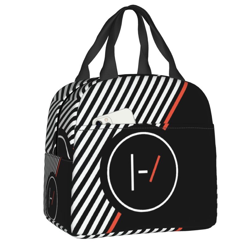 Custom Hot T-Twentys One P-Pilots Logo Thermal Insulated Lunch Bag  Resuable Lunch Container for Outdoor Picnic Storage Food Box 22x20x13cm
