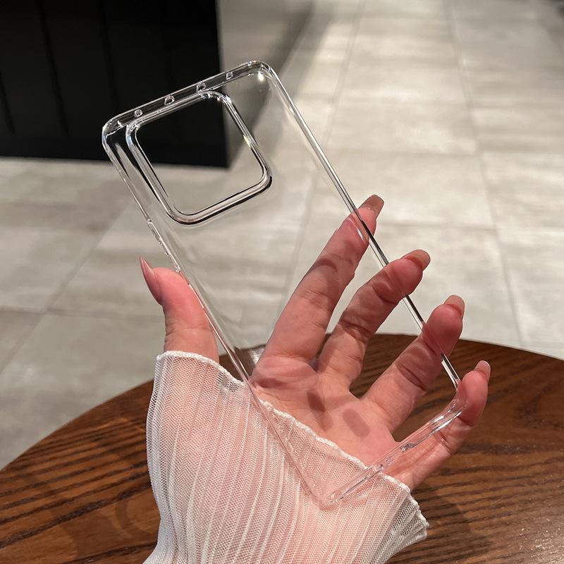Ultra-Thin Transparent Magnetic Case for Xiaomi 14 Ultra & 15 Pro: Full Coverage, Anti-Drop, Frosted, Simple, Hard Shell