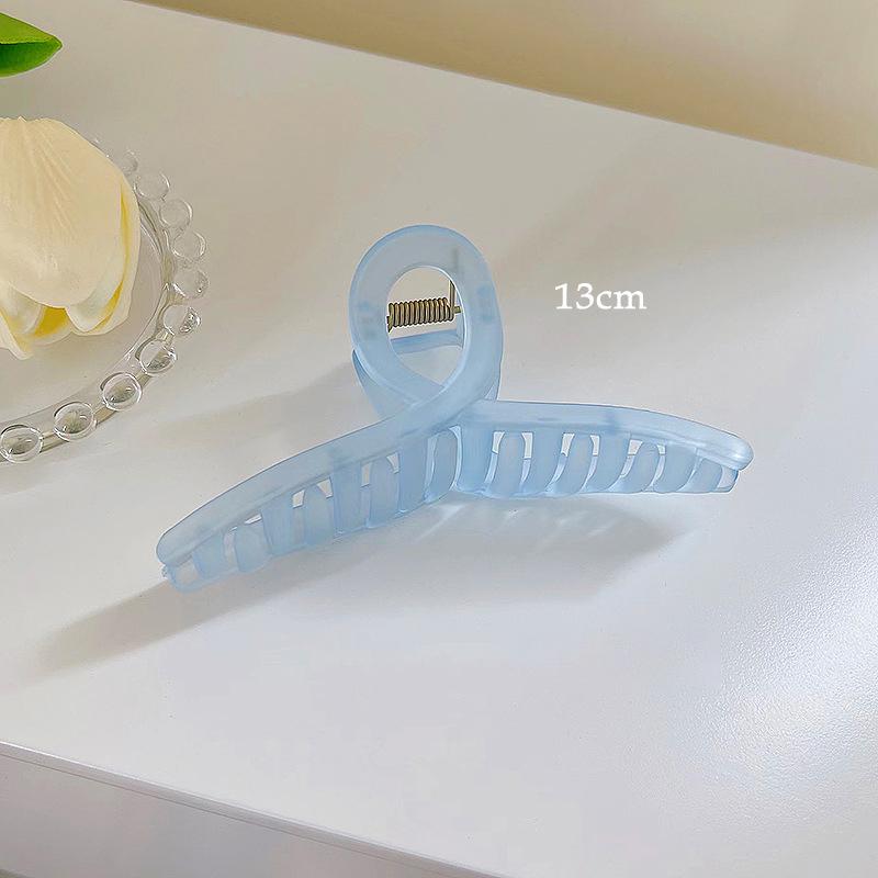 Korean Girls Jelly Acrylic Hair Claw Geometric Crab Hair Clips for Women Large Size Hairpin Shark Clips Summer Hair Accessories