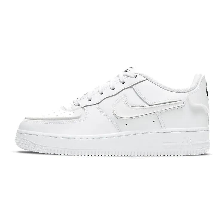 Nike Air Force 1 / 1 Grade School 'White' (Unisex) White / Black / White Kids' Skateboarding Shoes DB2812 100