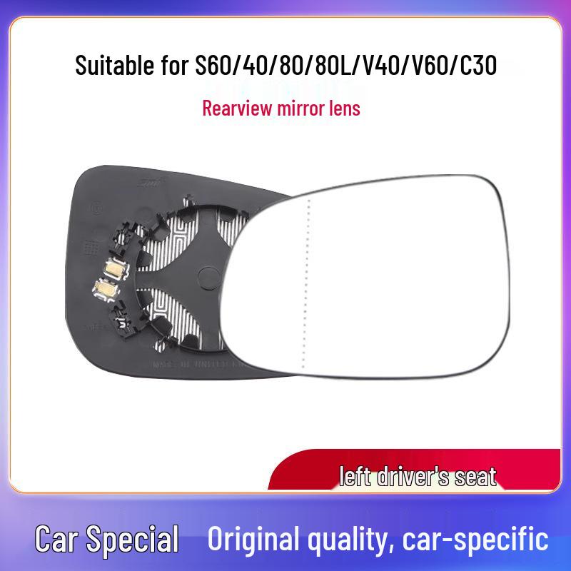 Rearview Mirror Lens for Volvo XC60, S60, S80L, S40, V40, V60, C30