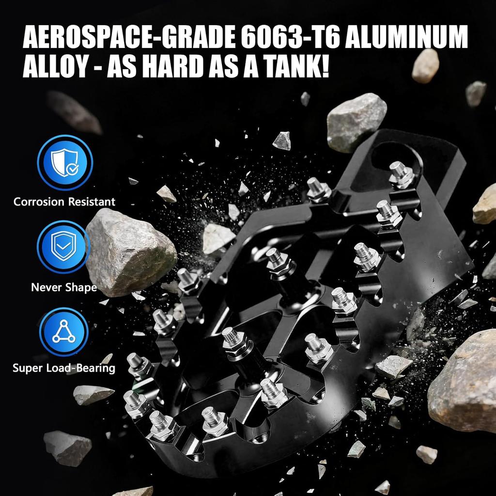 Motorrad Fußrasten Fußrasten Rastpedal MX Stil CNC für Z125 Pro 2016-2024 Schwarz