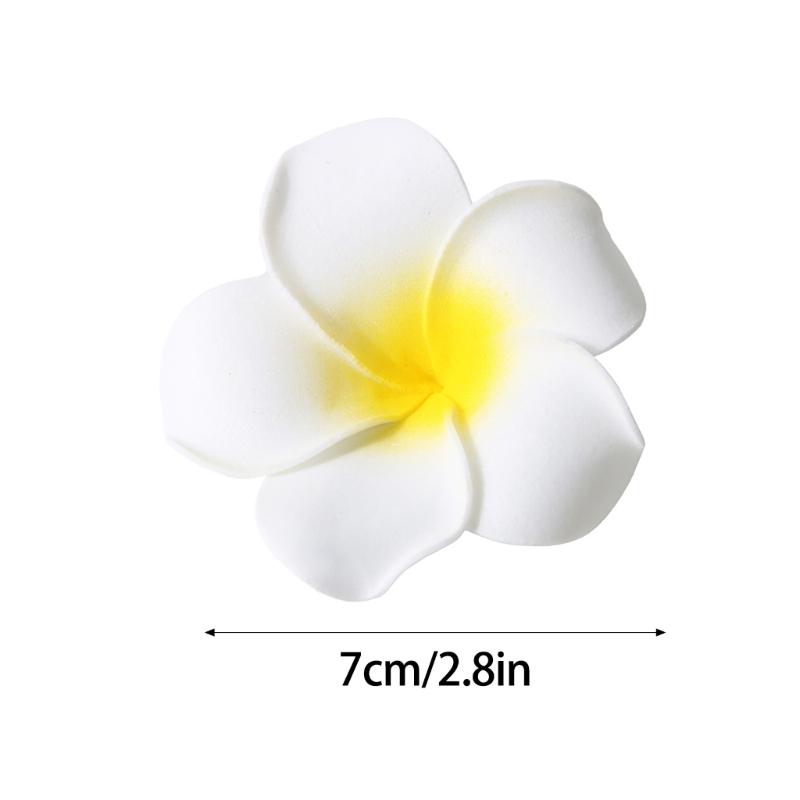 Simulation Plumeria Flower Hairpins Duckbill Hair Clip Barrettes Elegant Side Pin Casual Formal Hair Styling Ornaments