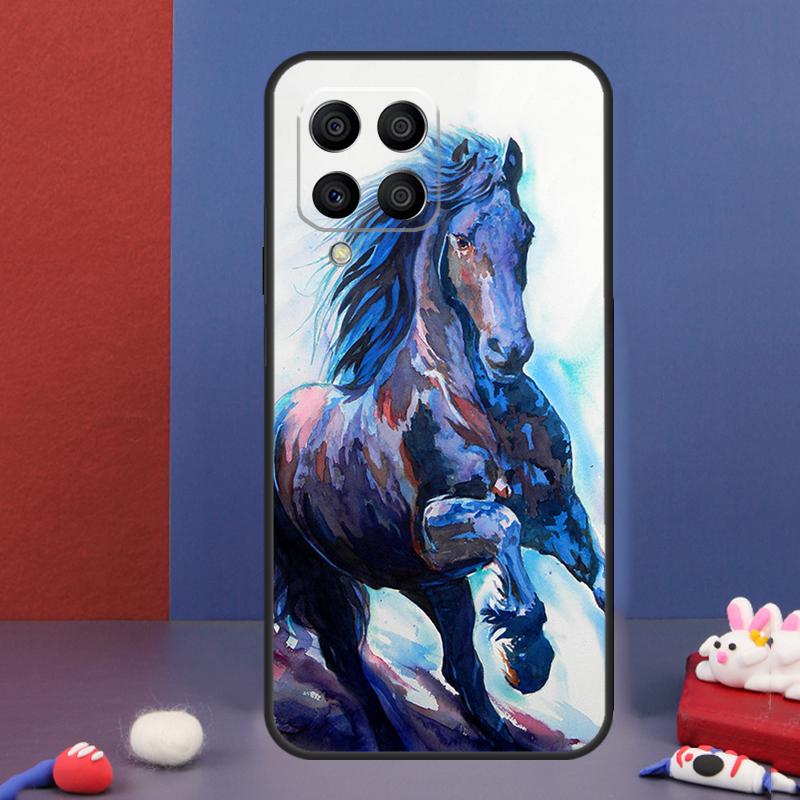 Bemalte Kunst-Hülle für Pferde für Samsung Galaxy M13 M53 M06 M16 M31 M11 M35 M55 M15 M56 M36 M12 M32 M52 M14 M34 M54