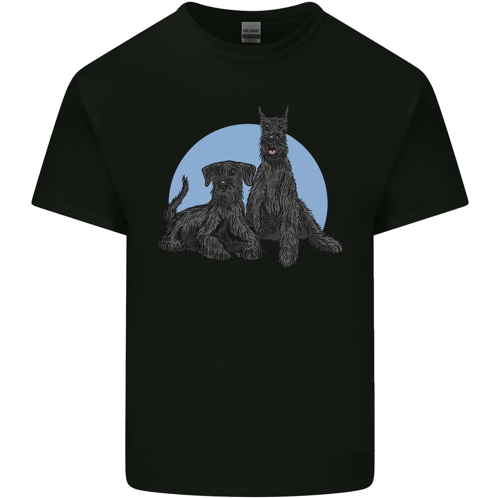 A Pair of Schnauzer Gigantes Dog Kids T-Shirt Childrens S