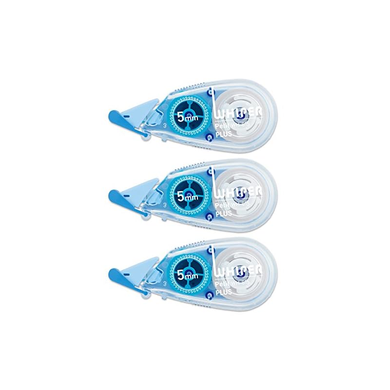 Plus Correction Tape Whiper Petit 5mm WH-815-3P Blue 3-Pack 49-245