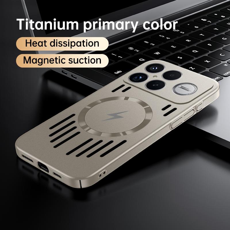 Für Xiaomi POCO F8 Ultra Hülle Harte PC-Hülle mit Wärmeableitung, schlank, magnetisch, schützende Rückseite für POCO F8 F7 F6Pro Handyhülle