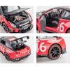 1/24 Scale Nissan GTR Diecast Car Model Toy, Pull Back Toy Vehicle with Sound and Light for Kids Toddler Boys Girls Gift Collection