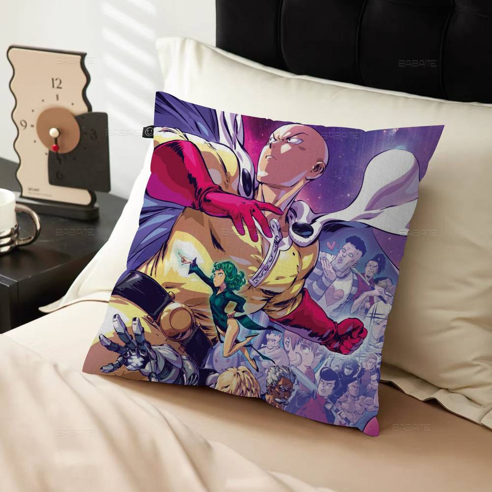Anime O-One P-Punch Man Personalized Picture Text Home Decorative Pillows Household Gifts 45X45Cm