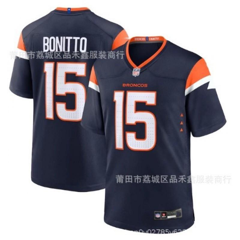 Denver Broncos NFL Football Jersey Surtain II Bo Nix Fan Apparel Cotton Team Sports Uniform Men Women