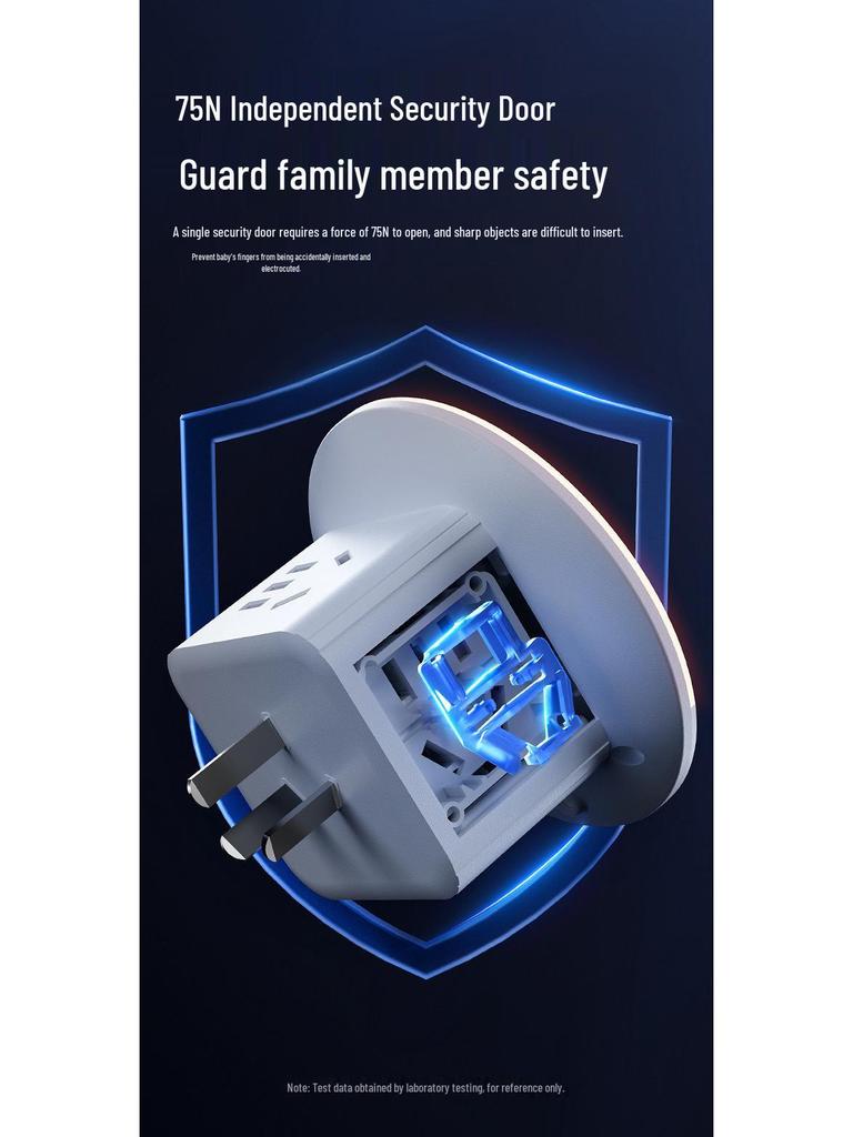 Multifunktionaler USB Smart Voice Cube: Kabelloses Nachtlicht & Steckdosenleiste für Zuhause oder Büro