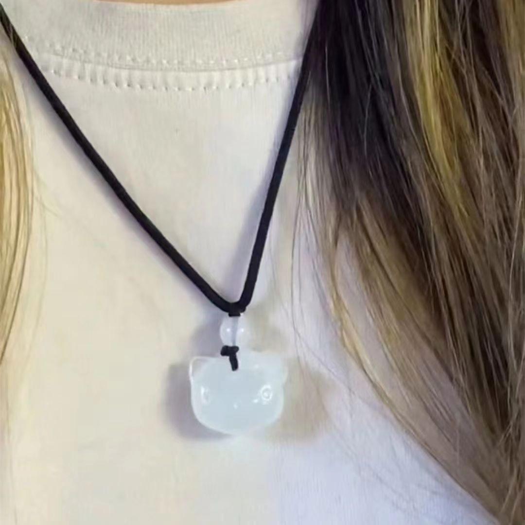 

New Chinese Design Persimmon Pendant Necklace Women S Fashion Temperament Versatile Beaded Collarbone Chain