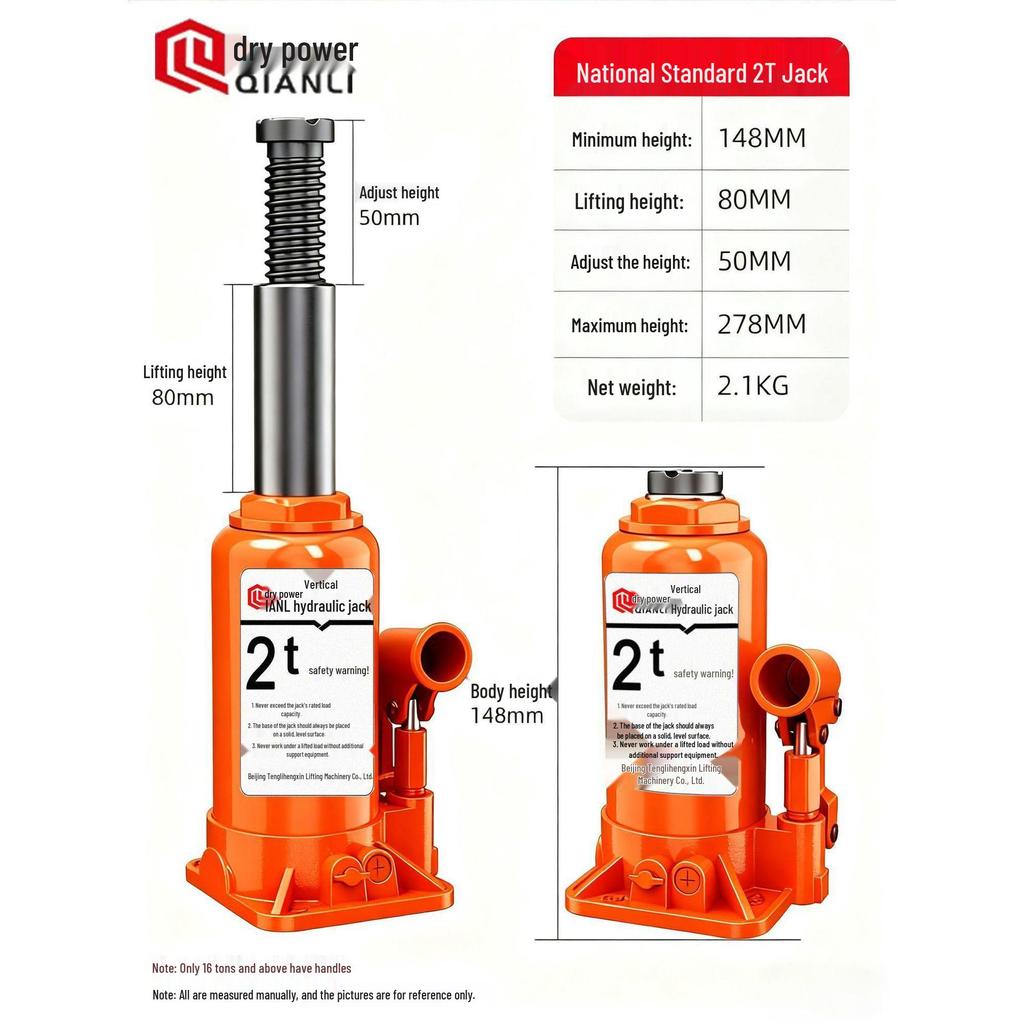 Low-Profile Hydraulic Jack with Safety Valve for Cars and Off-Road Use
