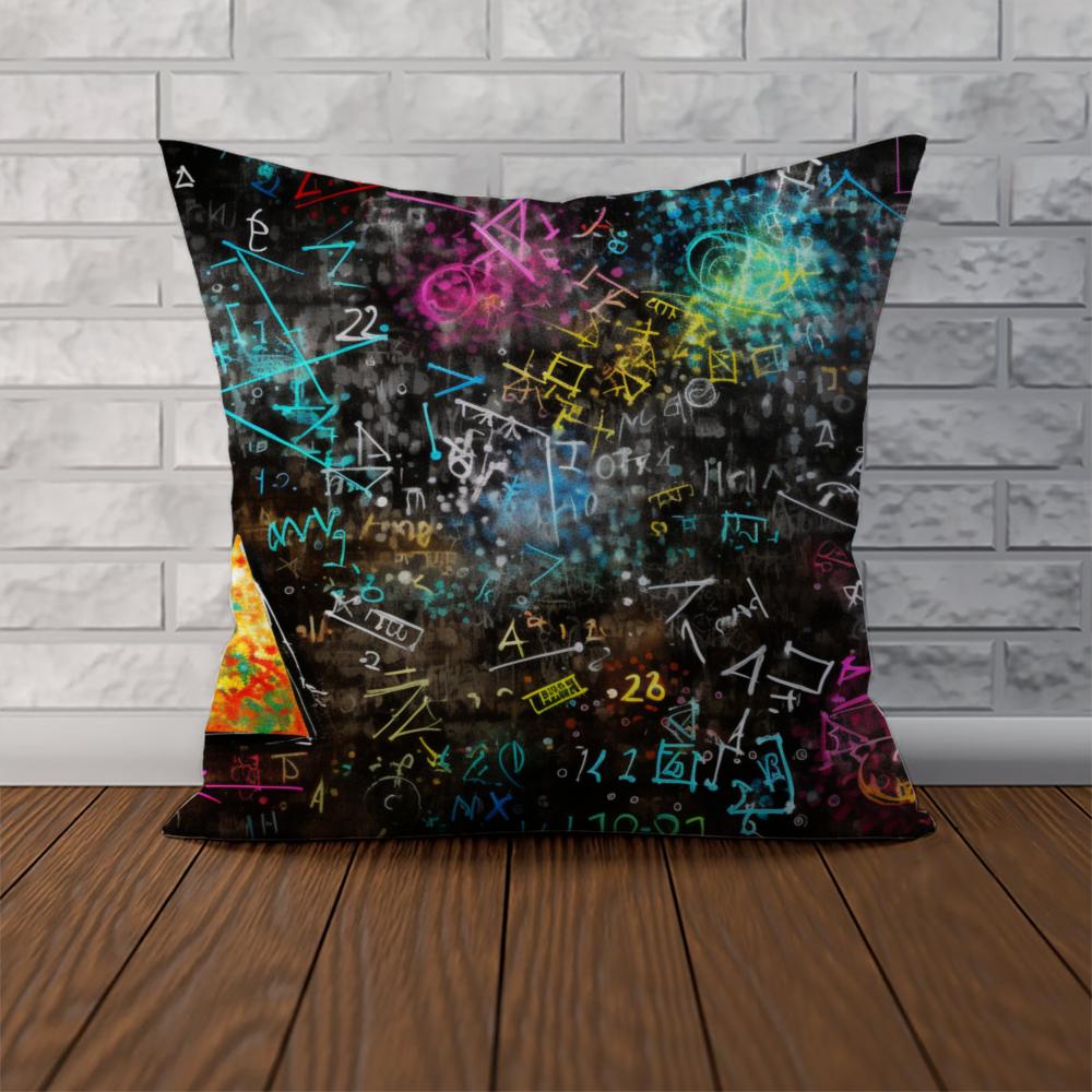 Math Edition Art Pillow Case For Car Sofa Decorative Home Doublesided Print Plush Square Throw Pillow Cushion Cover
