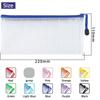 Thick Mesh Zipper Pouch Waterproof Bill Storage Bag Multipurpose Stationery Organizer  Students