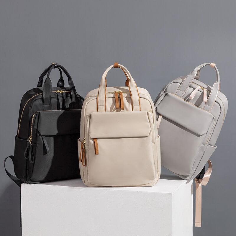 Small Designer Rucksack Designer-Rucksack für Damen, 14 Zoll, leichte Laptoptasche, Rucksack ...