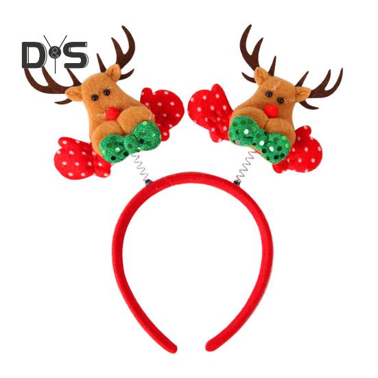 Serre-tête de Noël en forme de renne, de sapin, d'étoile, de vacances, accessoire de cosplay pour femmes et enfants