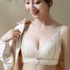 Full-cup Large-sized Bra for Women Anti-sagging Breast Retraction No Underbra Adjustable Thin Lingerie Push Up Bra