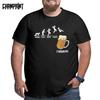 Beer Friday Drink T Shirts for Men Pure Cotton Funny T-Shirts O Neck the Weeknd Big Tall Tees Short Sleeve Clothes Plus Size