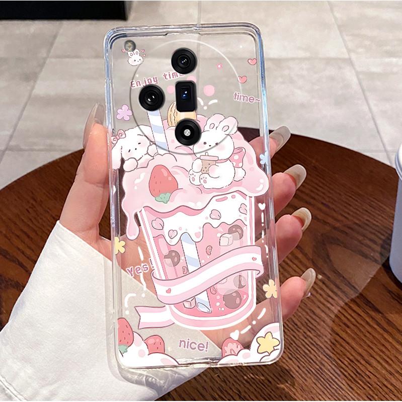 For OPPO Find X7 5G Popular Pattern Panda Shell For OPPO Find X7 Pro/Find X7 Ultra 5G Soft TPU Transparent Shockproof Cover
