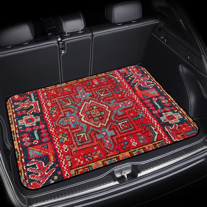 Retro Bohemian Dustproof & Wear-resistant Car Trunk Mat - Easy To Clean