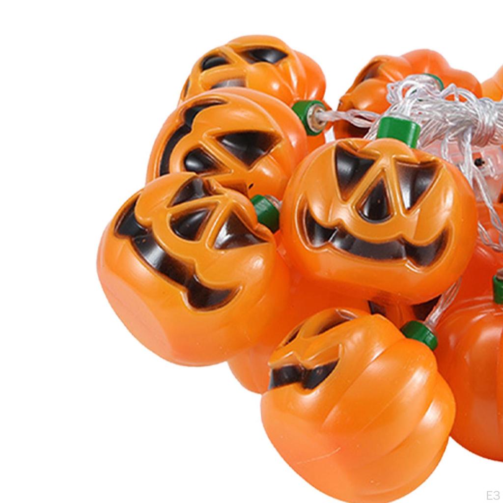 LED Pumpkin Lights Hanging Holiday Waterproof Orange Halloween for Party